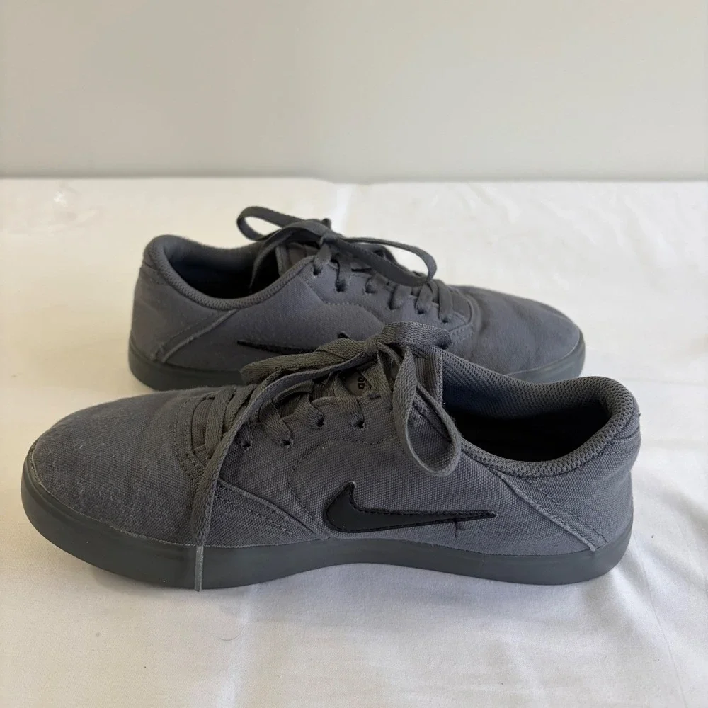 Nike SB Check Solarsoft Canvas Dark Grey‎ Skate Shoes Kids/Mens 6.5 Women's 8